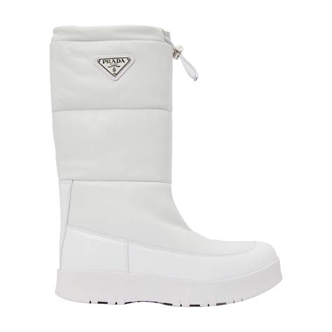 prada snow boots online|Prada boots with pouch white.